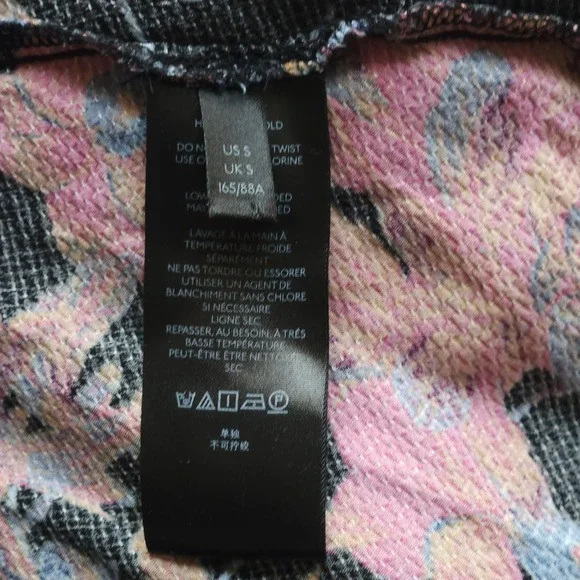 ANTHROPOLOGIE Maeve Colette Peasant Blouse Floral Ruffle Boho Black Small M $108 - Picture 9 of 10